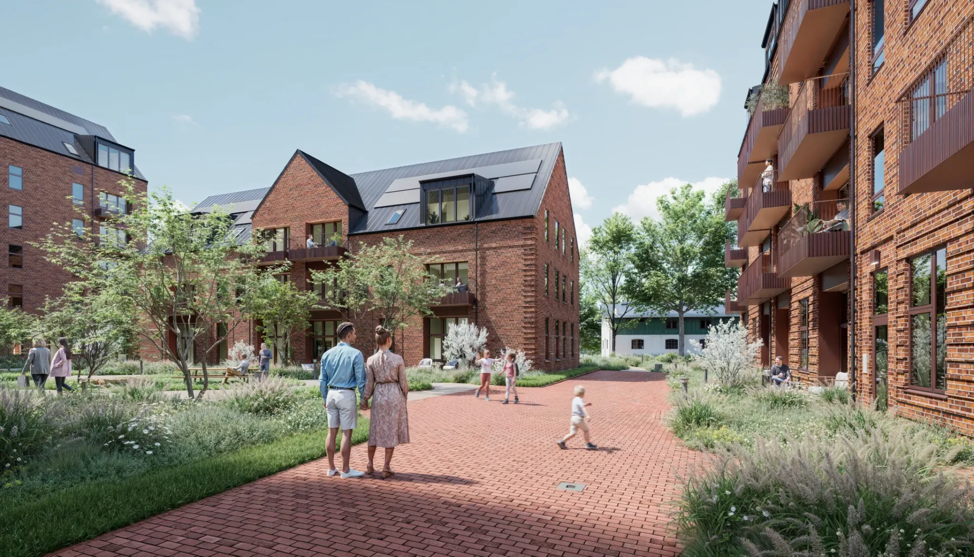 Visualisering af byudviklingsprojektet Søborg Skovby i Gladsaxe